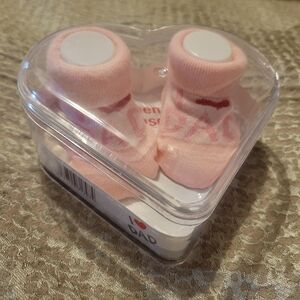 Heartwarming Pink Baby Socks